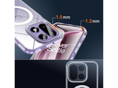 Tech-Protect Flexair Hybrid MagSafe Case for OnePlus 15 - Transparent Tech-Protect Flexair Hybrid MagSafe Case for OnePlus 15 - Transparent