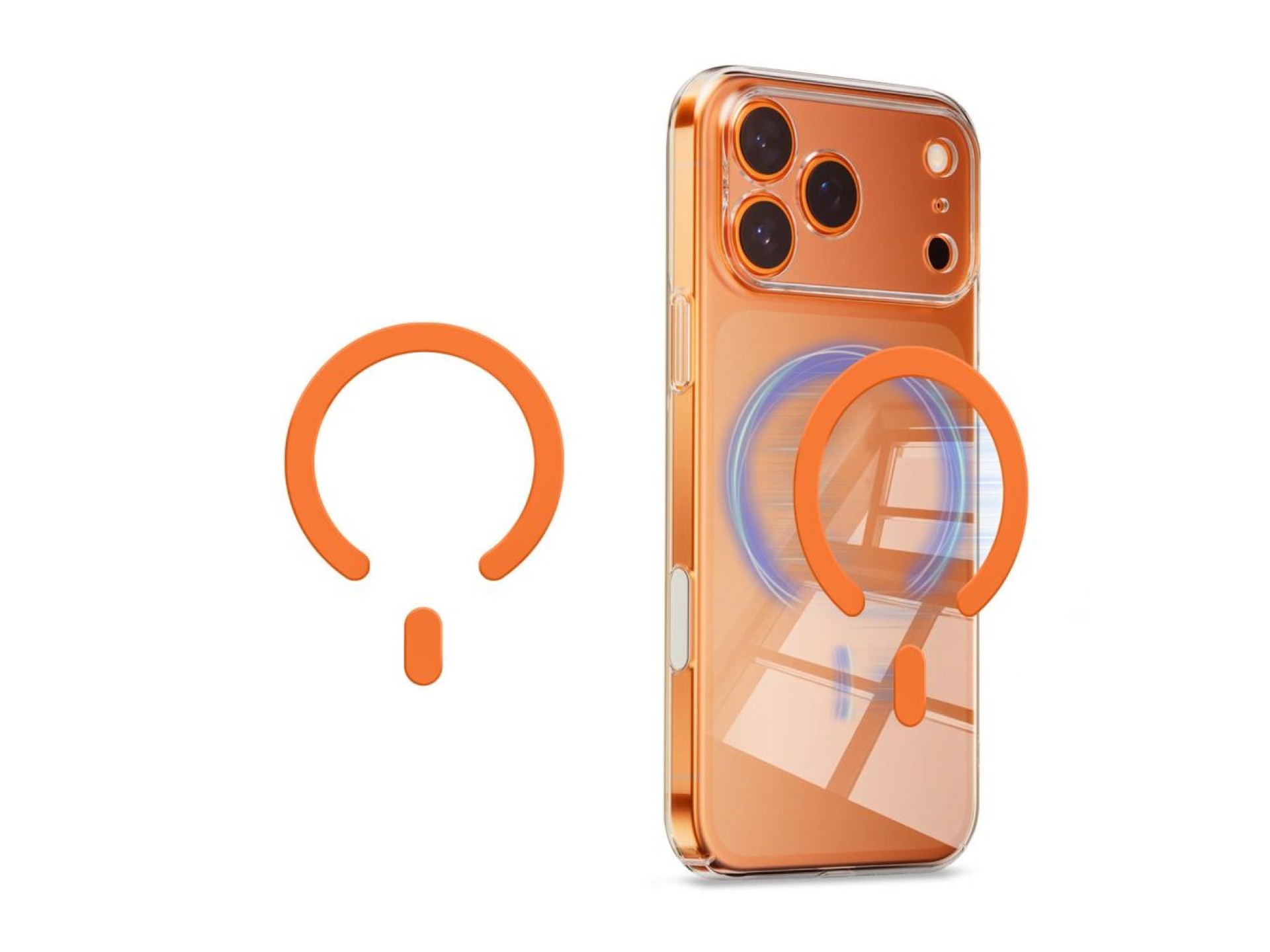MagSafe Tech-Protect MMP-200 Magnetic Ring for Phone - Orange