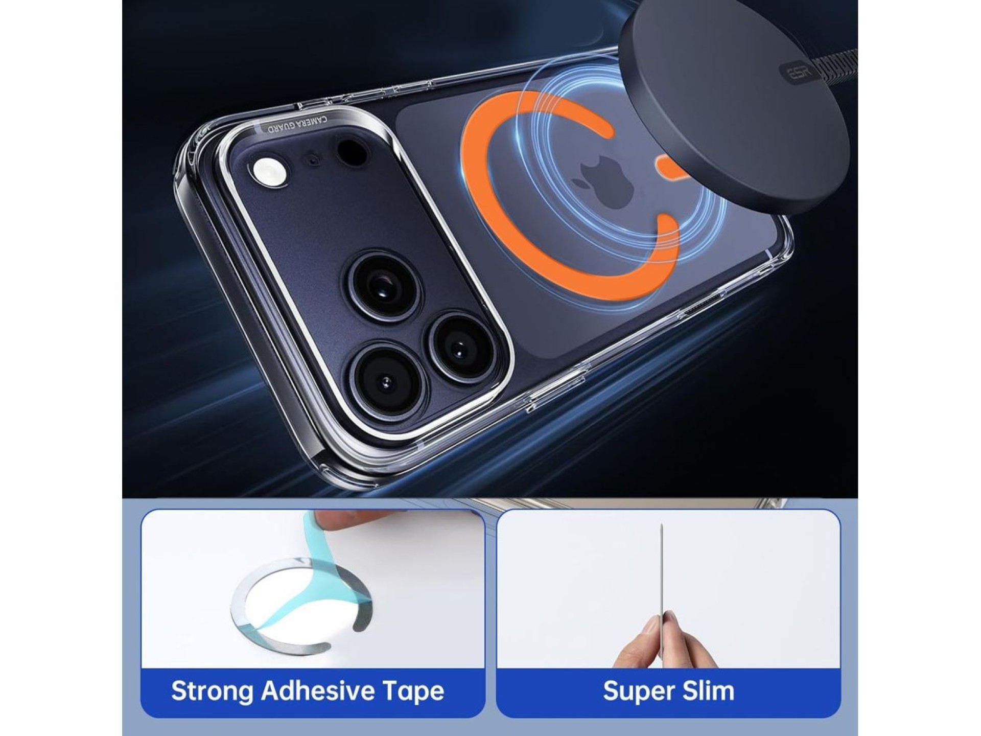 MagSafe Tech-Protect MMP-200 Magnetic Ring for Phone - Orange