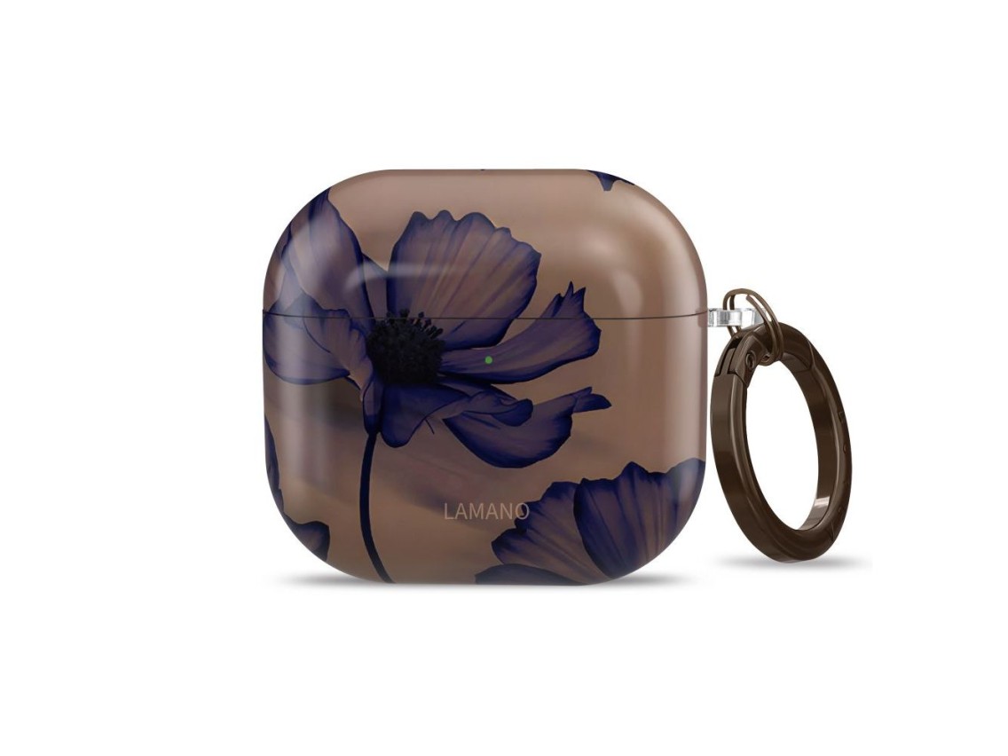 Capa Tech-Protect Lamano para AirPods 4 - marrom e roxa