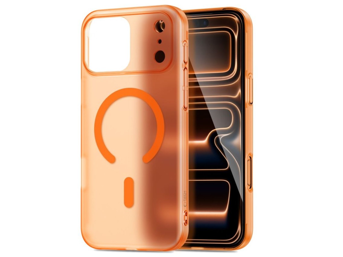 Funda MagSafe Tech-Protect Magslim para iPhone 17 Pro - Naranja