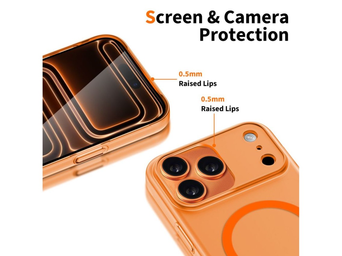 Capa Tech-Protect Magslim MagSafe para iPhone 17 Pro Max - Laranja