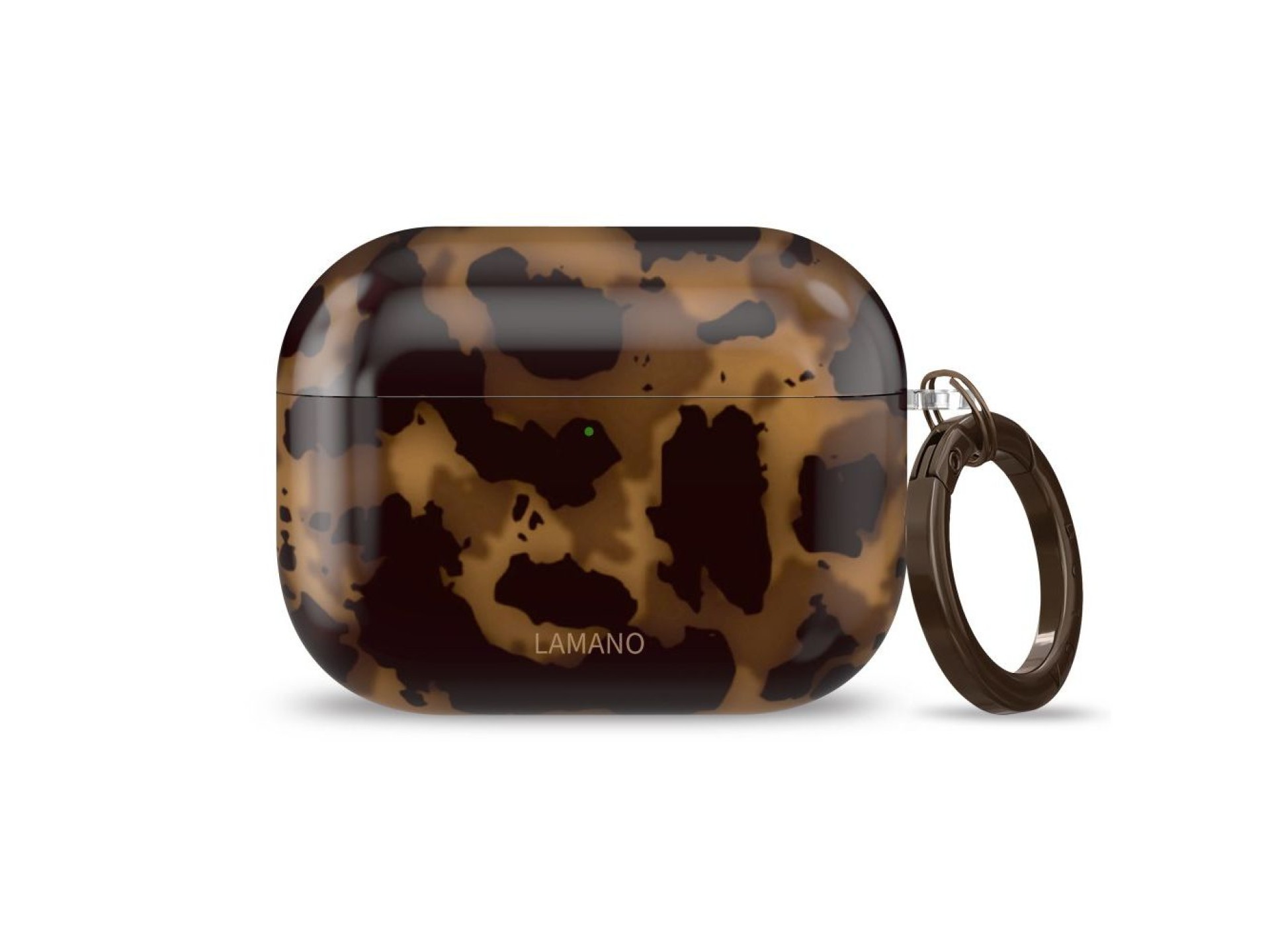 Capa Tech-Protect Lamano para AirPods Pro 1/2 - preta e marrom