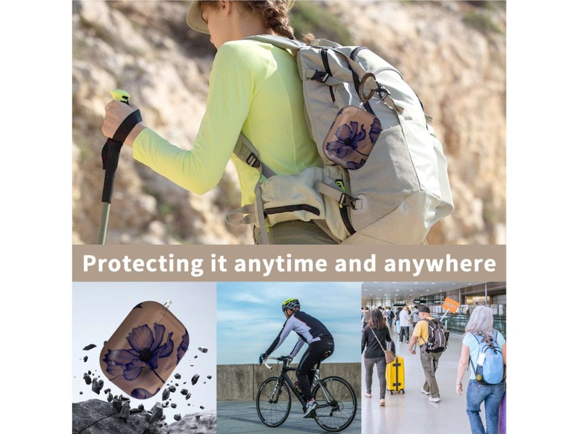 Capa Tech-Protect Lamano para AirPods Pro 1/2 - marrom-roxo