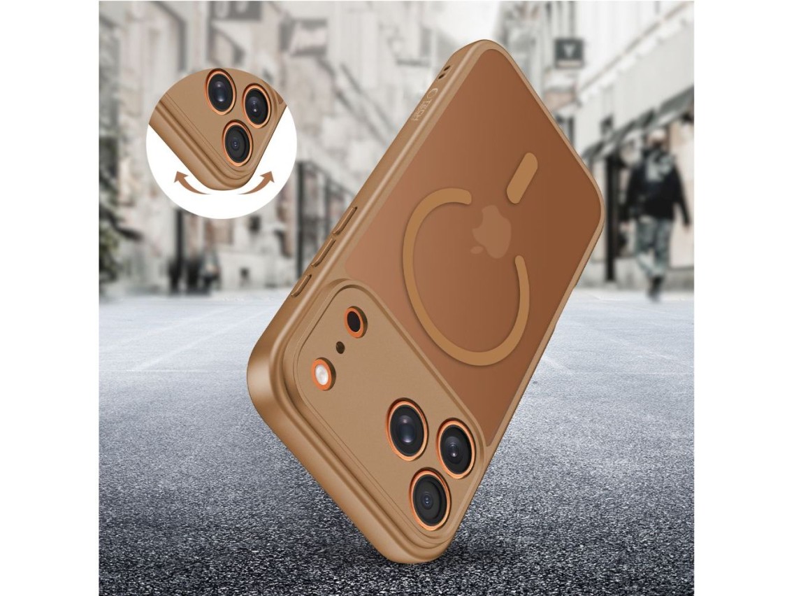 Tech-Protect BasicMag MagSafe Case for iPhone 17 Pro Max - Brown