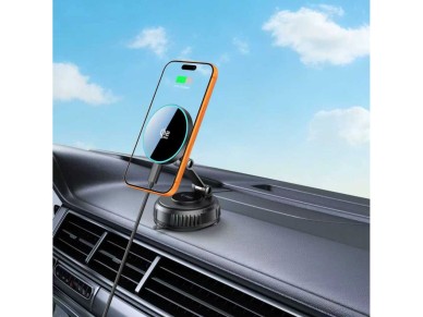 Tech-Protect V8 Magnetic MagSafe 25W Car Charger - Black Tech-Protect V8 Magnetic MagSafe 25W Car Charger - Black