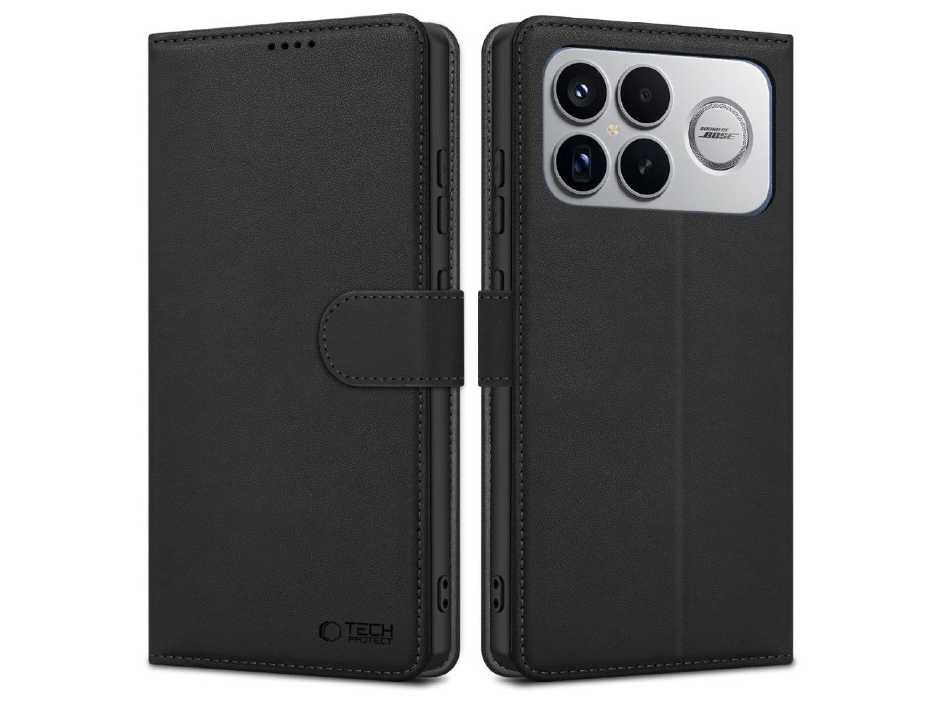 Capa carteira Tech-Protect para Xiaomi Poco F8 Ultra - Preta