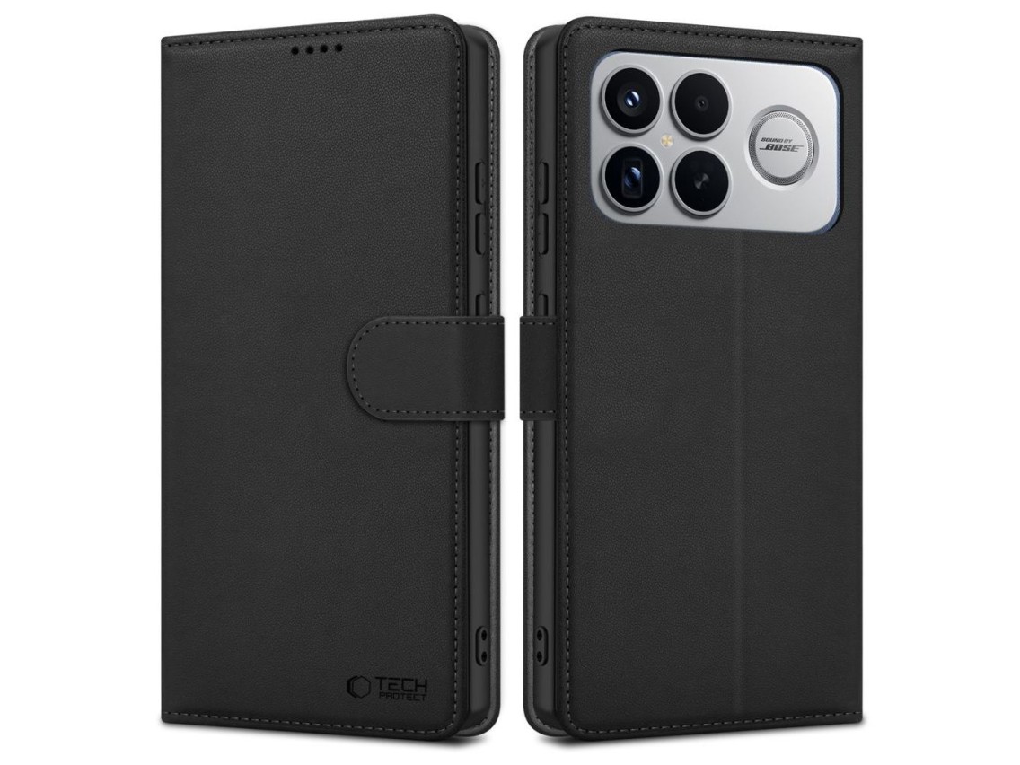 Capa carteira Tech-Protect para Xiaomi Poco F8 Ultra - Preta