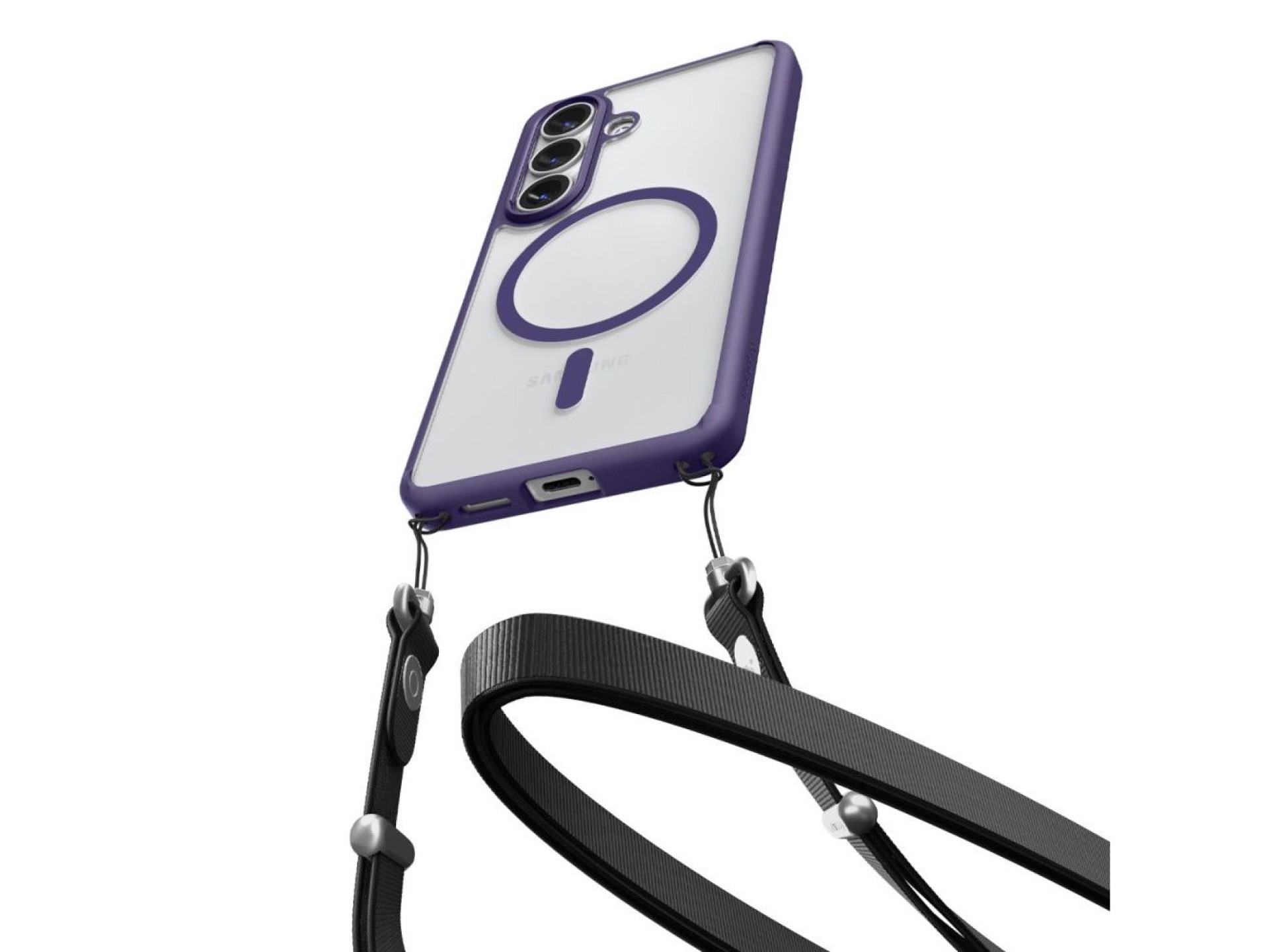 Spigen Ultra Hybrid Mag MagSafe Case for Samsung Galaxy S26 - Clear Purple