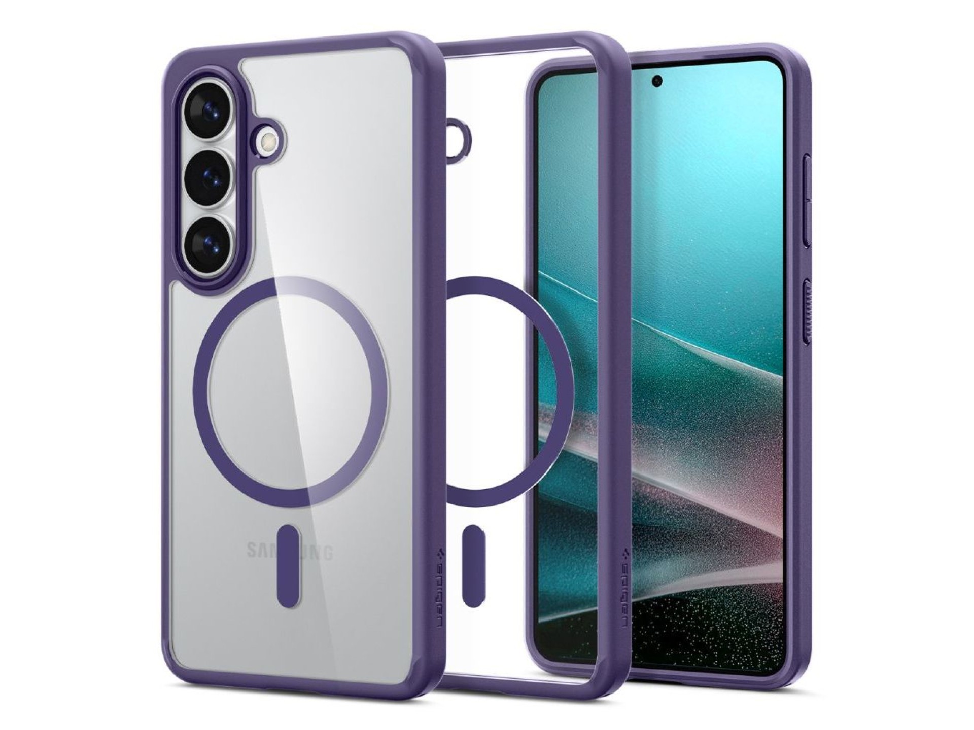 Spigen Ultra Hybrid Mag MagSafe Case for Samsung Galaxy S26 - Clear Purple
