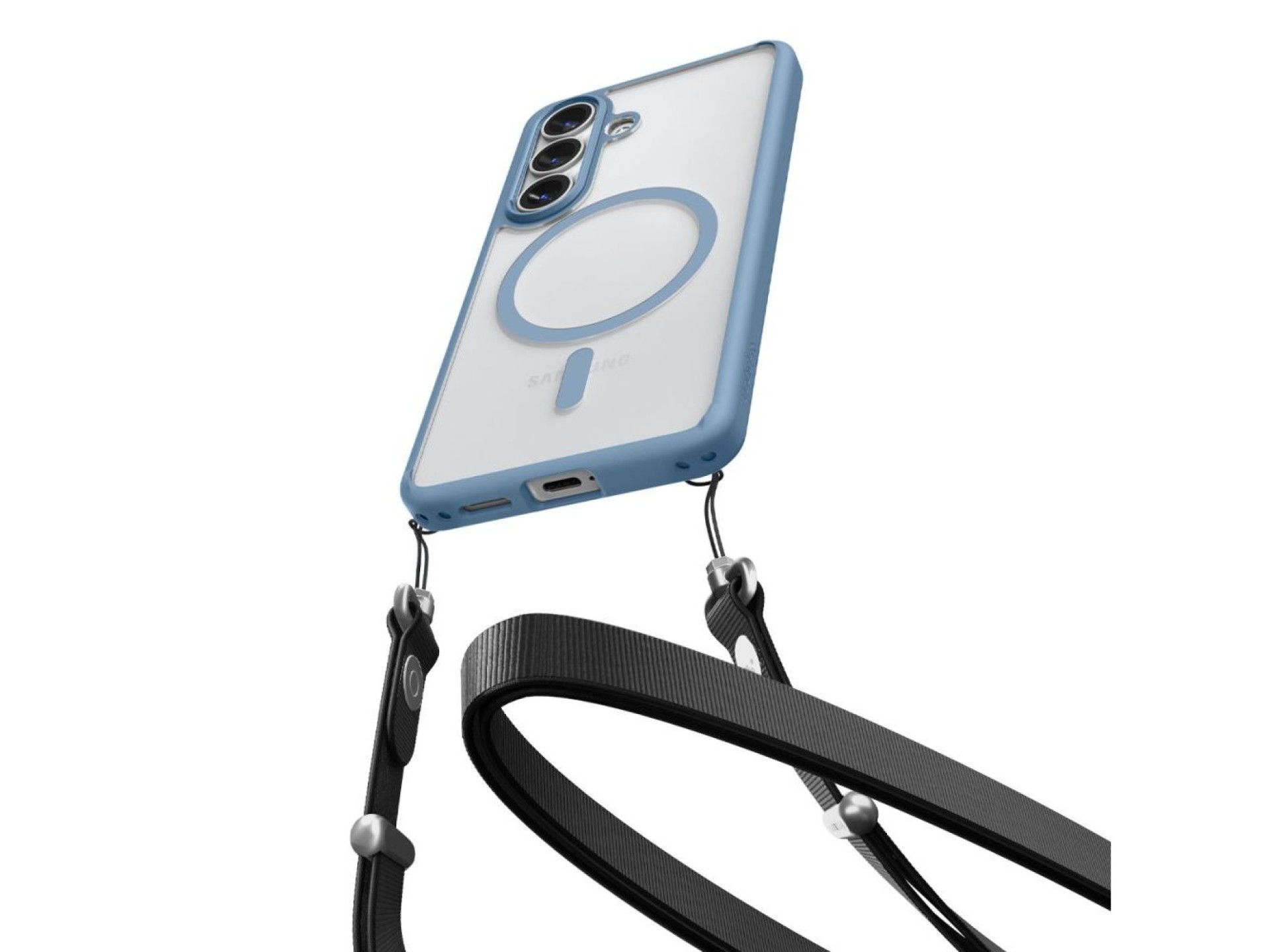 Capa Spigen Ultra Hybrid Mag MagSafe para Samsung Galaxy S26 - Azul Transparente