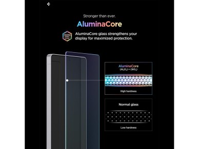 Paquete de 2 protectores de pantalla de vidrio templado Spigen Glas.Tr Ez Fit Pro HD para Samsung Ga