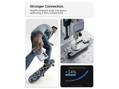Spigen Ultra Hybrid S Mag MagSafe Case for Samsung Galaxy S26 - Clear and White Spigen Ultra Hybrid S Mag MagSafe Case for Samsung Galaxy S26 - Clear and White