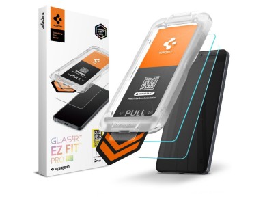 Paquete de 2 protectores de pantalla de vidrio templado Spigen Glas.Tr Ez Fit Pro HD para Samsung Ga