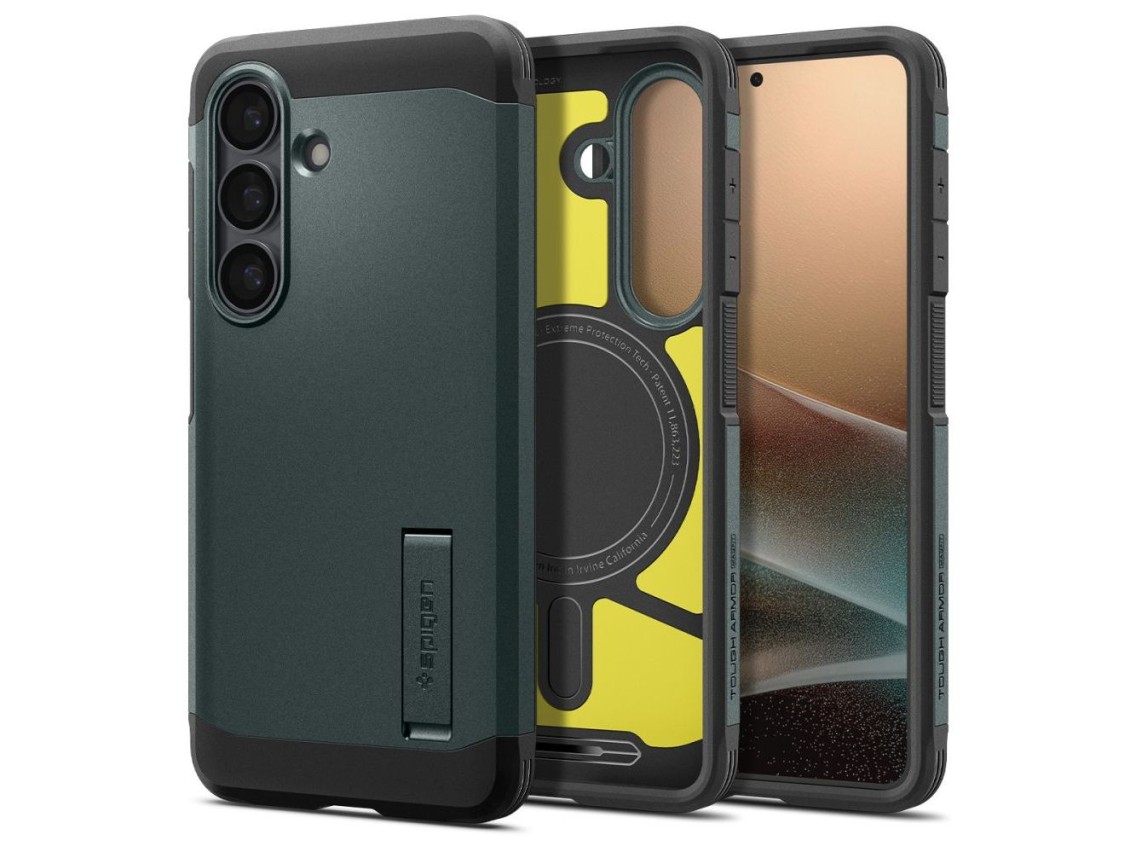 Spigen Tough Armor Mag MagSafe Case for Samsung Galaxy S26 - Green
