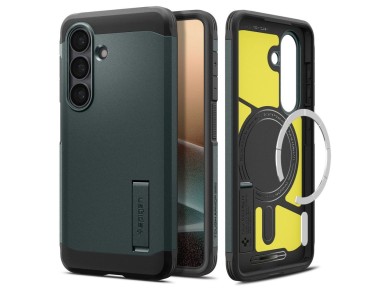 Spigen Tough Armor Mag MagSafe Case for Samsung Galaxy S26 - Green