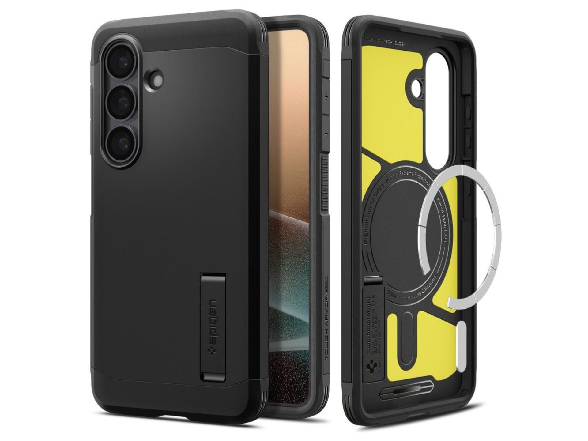 Capa Spigen Tough Armor Mag MagSafe para Samsung Galaxy S26 - Preta