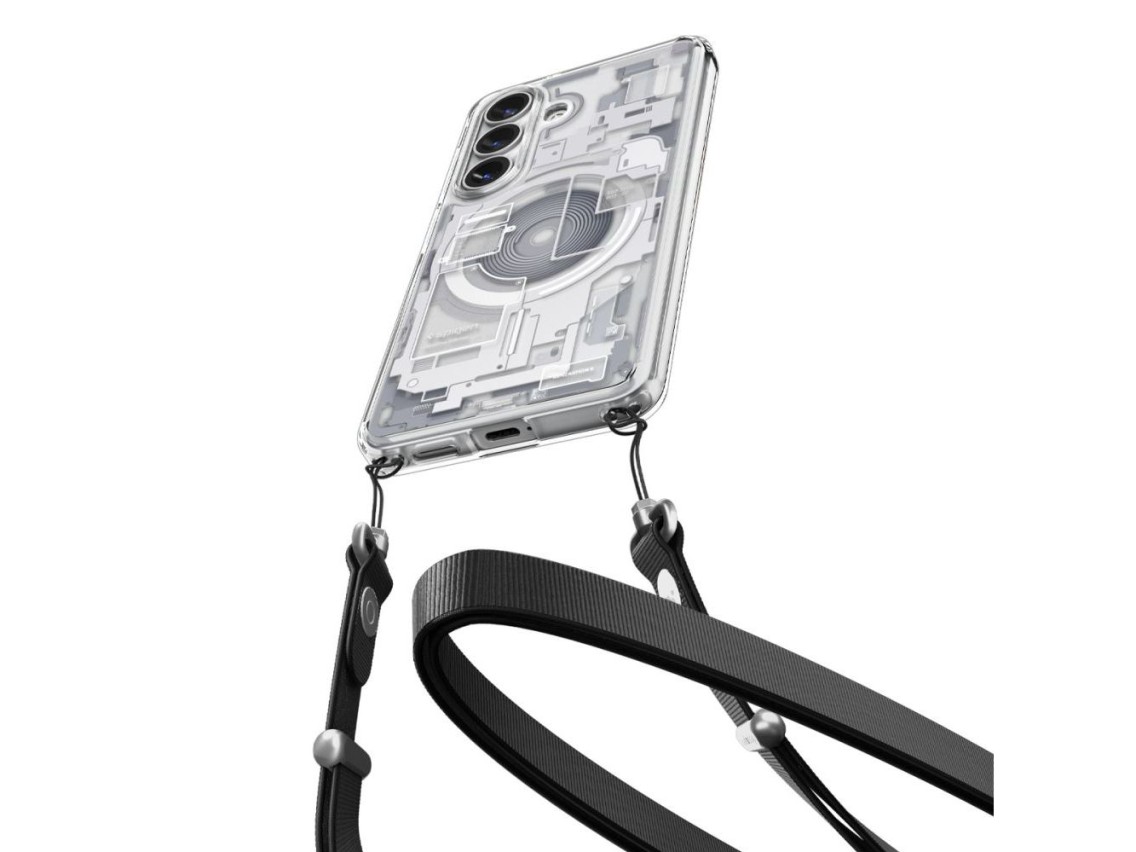 Funda Spigen Ultra Hybrid MagSafe para Samsung Galaxy S26 Zero One - Transparente y blanca