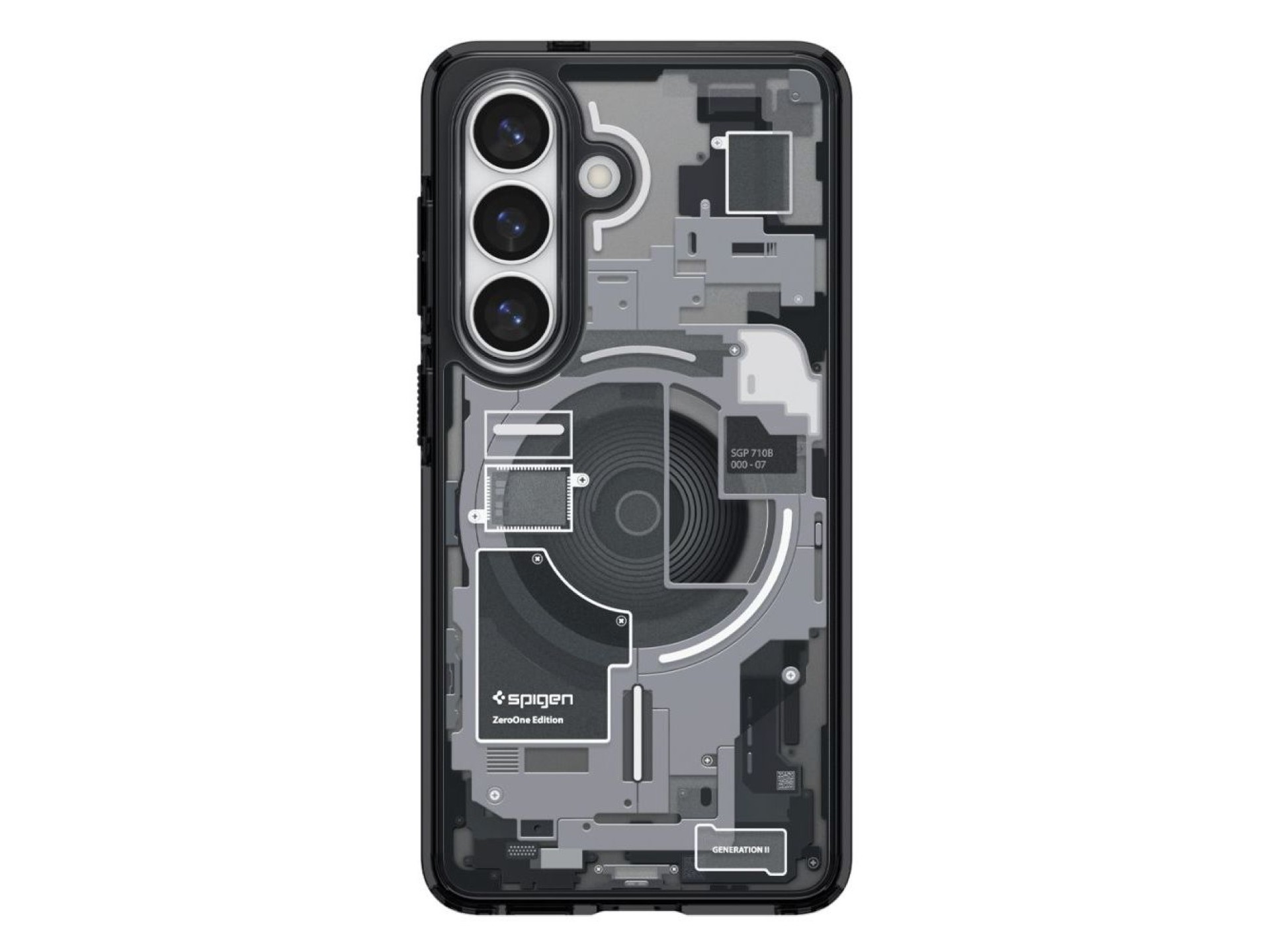 Capa Spigen Ultra Hybrid Mag MagSafe para Samsung Galaxy S26 Zero One - Preto Transparente