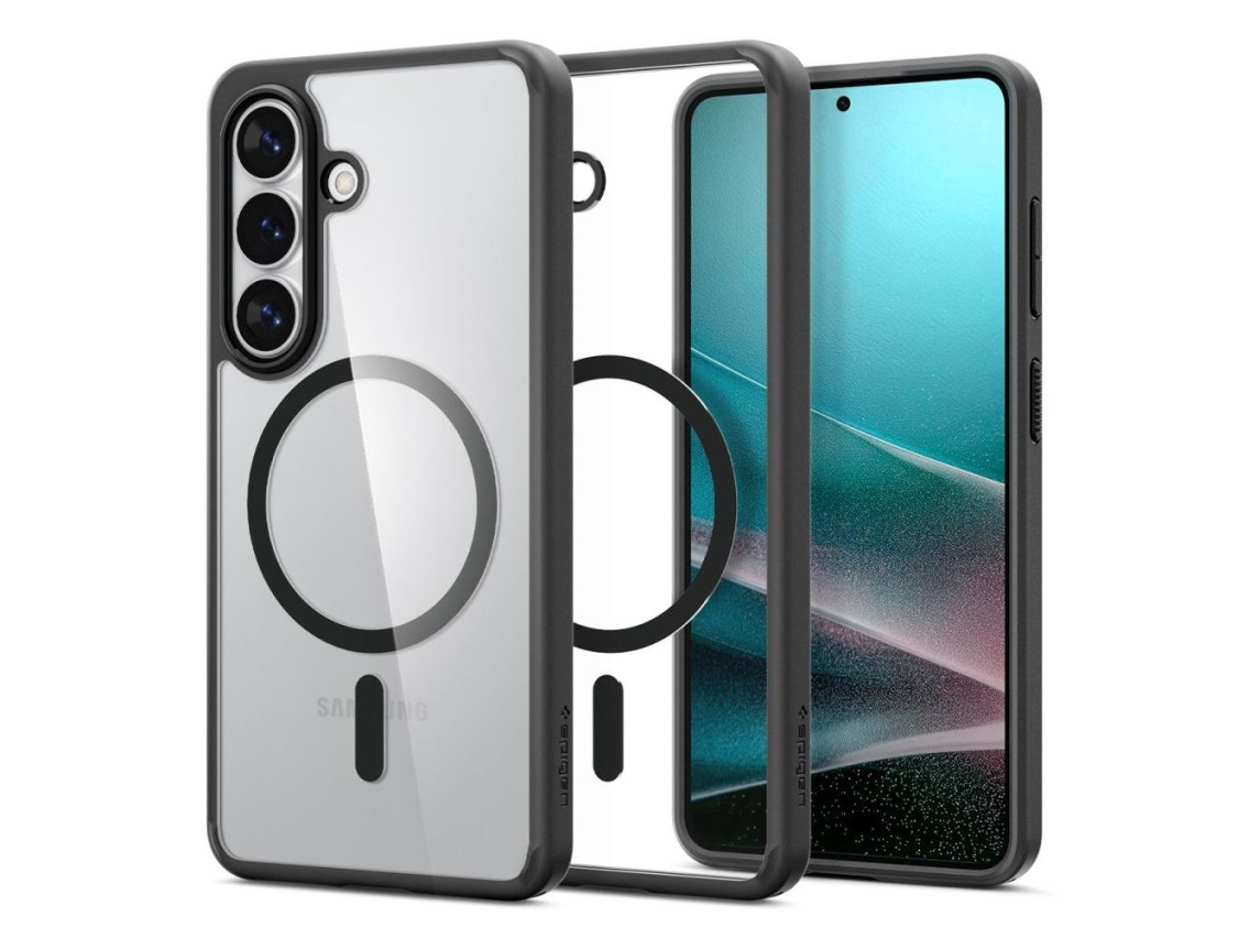 Spigen Ultra Hybrid Mag MagSafe Case for Samsung Galaxy S26 - Clear Black