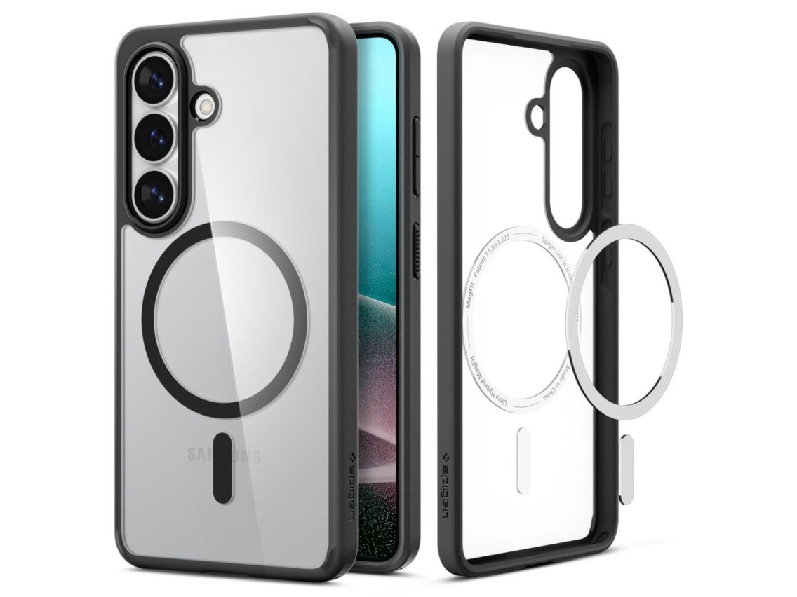 Spigen Ultra Hybrid Mag MagSafe Case for Samsung Galaxy S26 - Clear Black