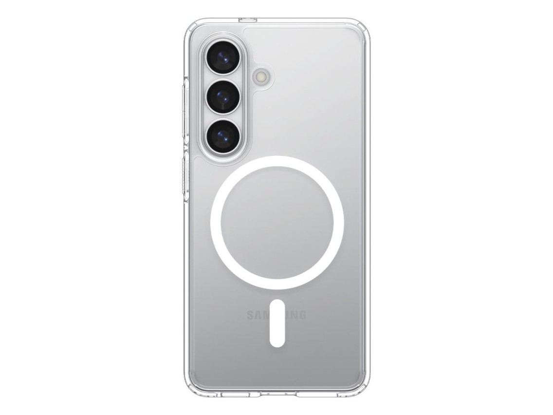 Capa Spigen Ultra Hybrid Mag MagSafe para Samsung Galaxy S26 - Transparente e Branca