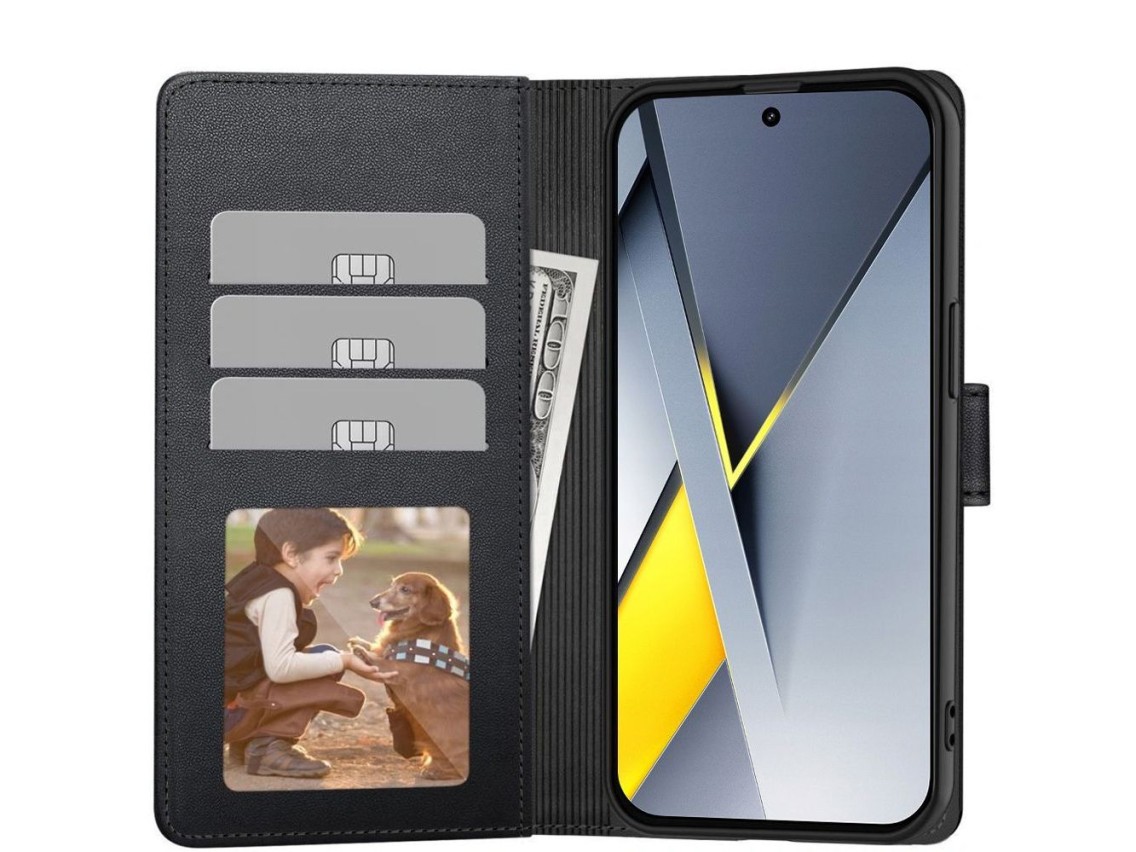 Tech-Protect Wallet Case for Xiaomi Poco F8 - Black