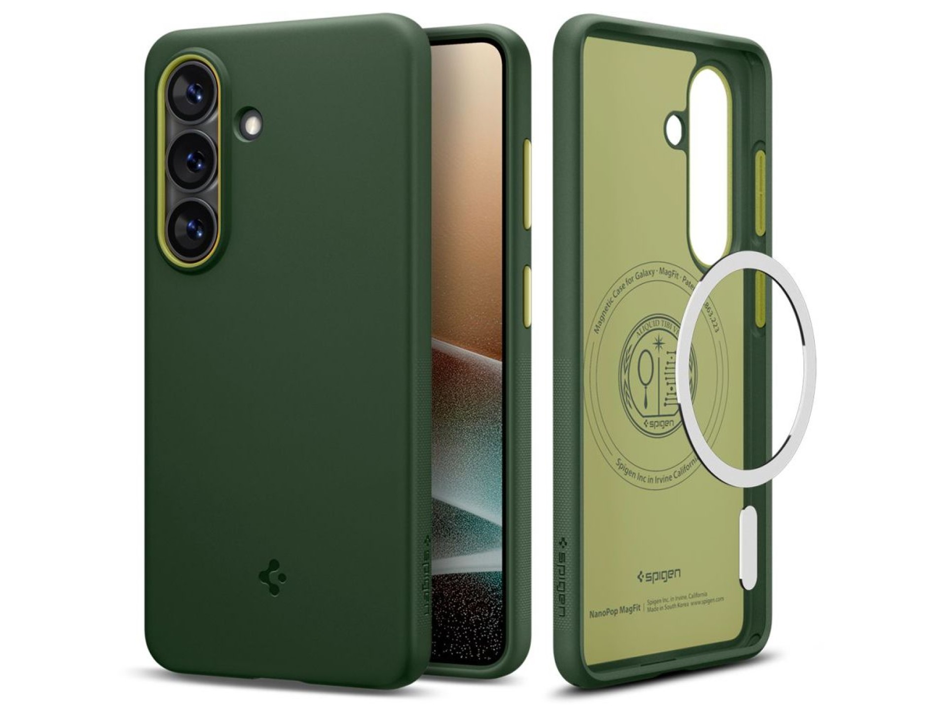 Funda Spigen Nano Pop Mag MagSafe para Samsung Galaxy S26 - Verde