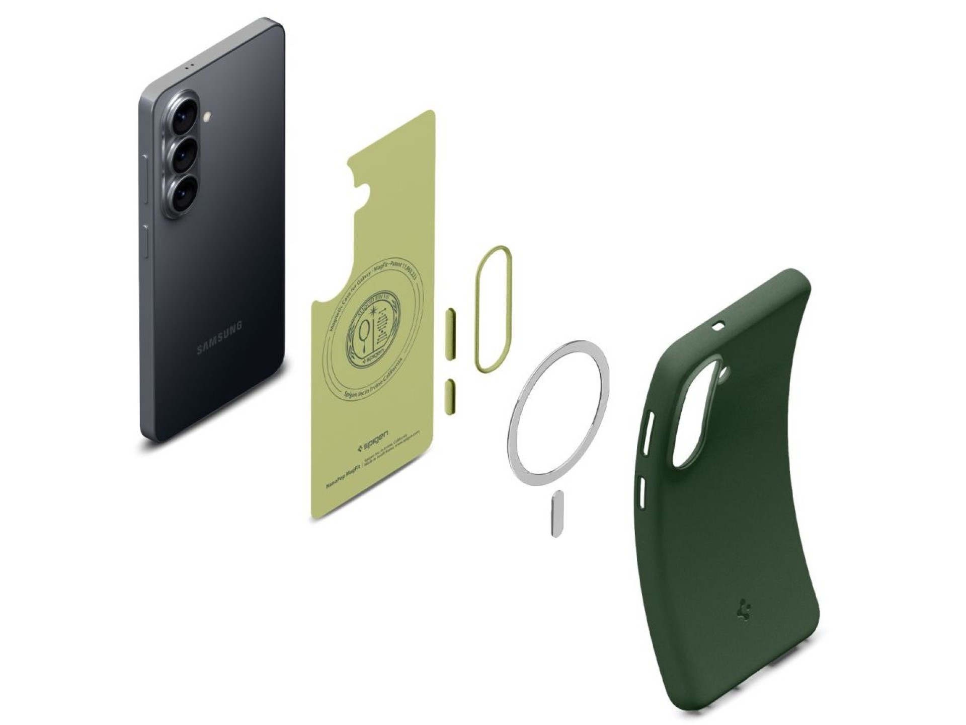 Funda Spigen Nano Pop Mag MagSafe para Samsung Galaxy S26 - Verde