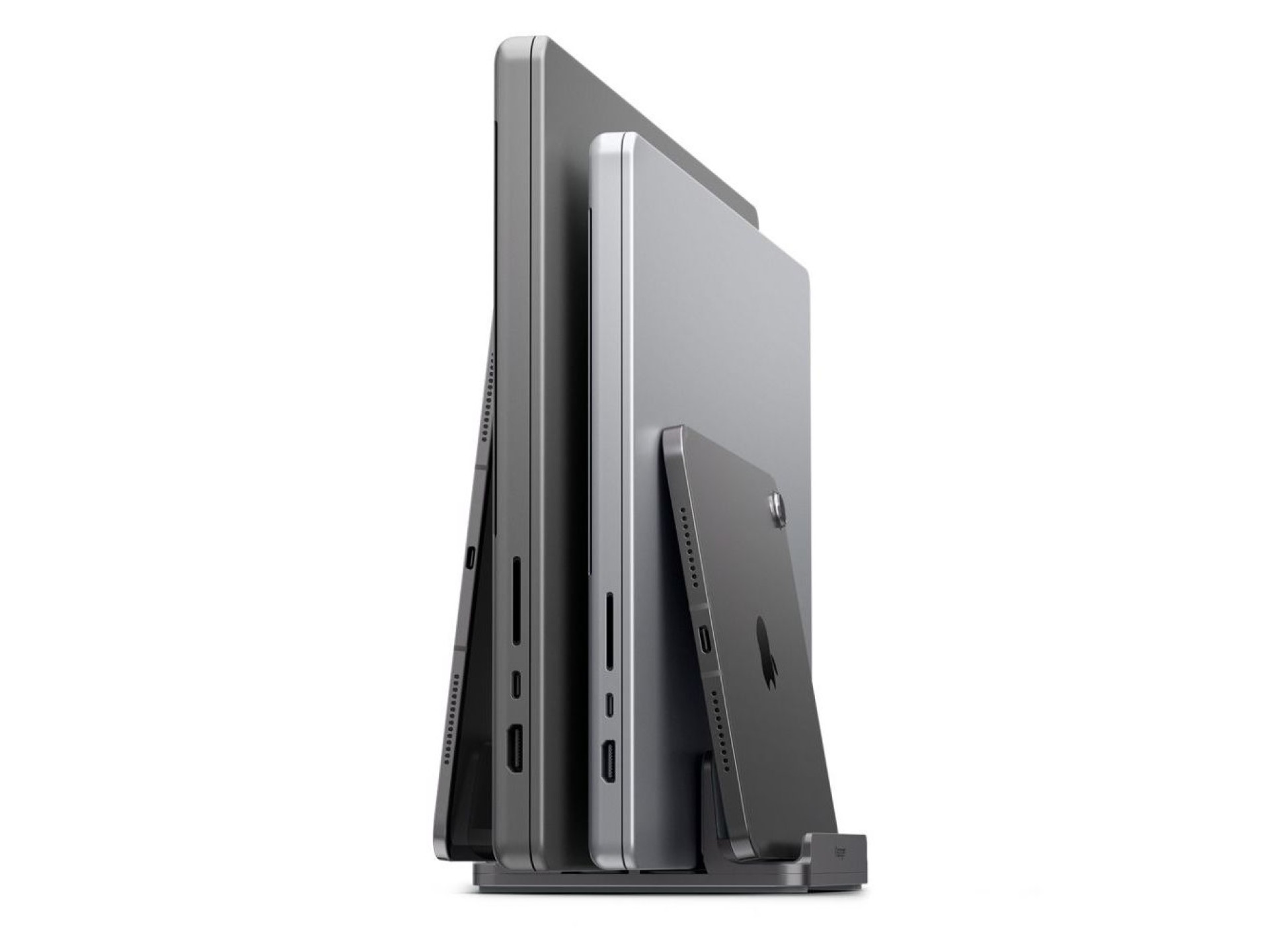 Organizador de mesa Spigen LD208S4 para laptops, tablets, smartphones e teclados - Cinza