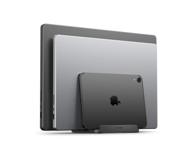 Organizador de escritorio Spigen LD208S4 para port�tiles, tabletas, smartphones y teclados - Gris