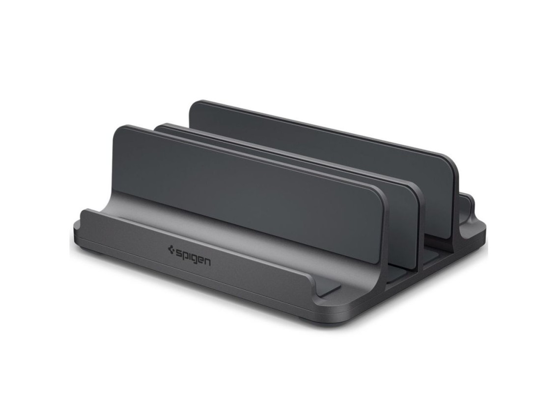 Organizador de mesa Spigen LD208S4 para laptops, tablets, smartphones e teclados - Cinza