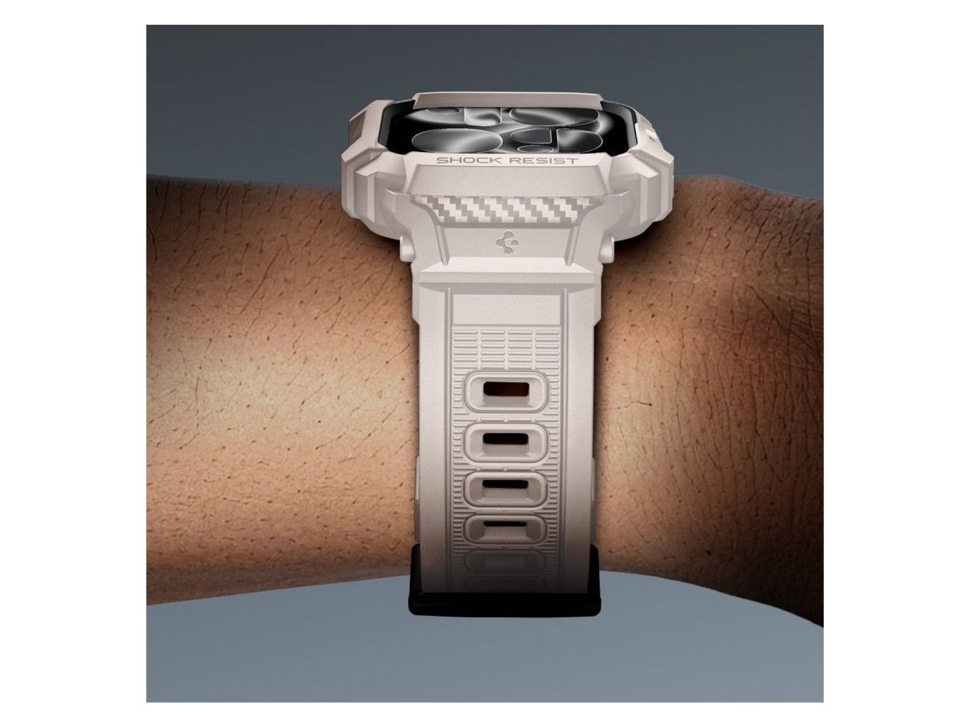 Correa Spigen Rugged Armor Pro V2 para Apple Watch (46 mm) - Beige
