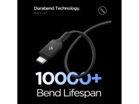 Spigen Essential EB10015CC USB-C / USB-C 100W 150cm Cable - Black Spigen Essential EB10015CC USB-C / USB-C 100W 150cm Cable - Black