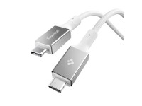 Cable USB-C/USB-C Spigen Essential EB10015CC de 100 W y 150 cm, color blanco