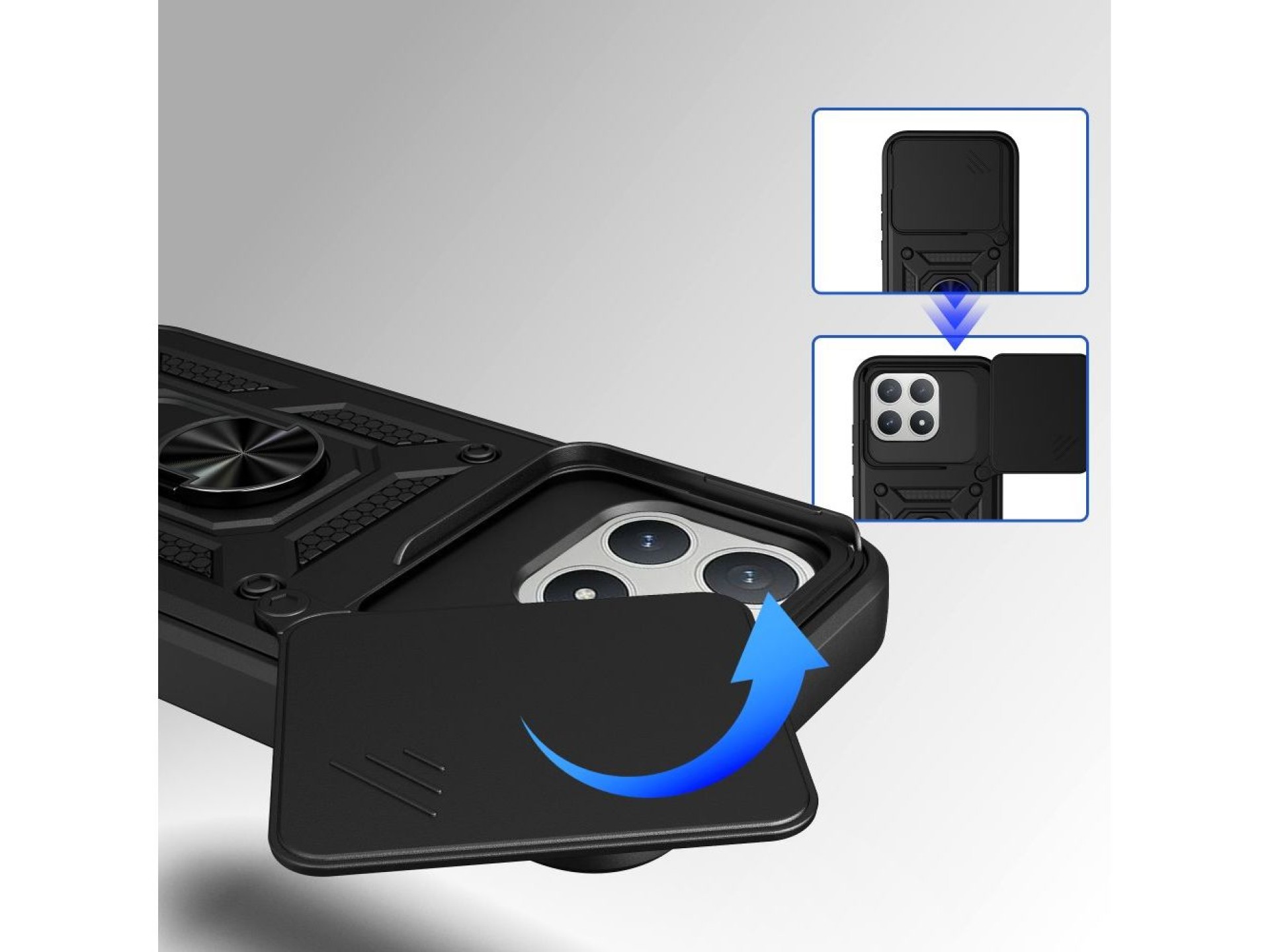 Capa Tech-Protect CamShield Pro para Xiaomi Poco F8 - Preta