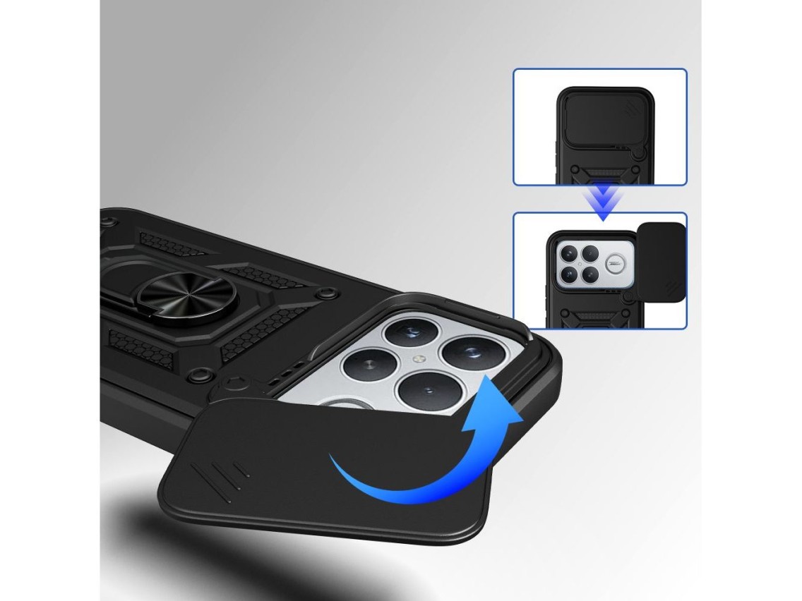 Capa Tech-Protect CamShield Pro para Xiaomi Poco F8 Ultra - Preta