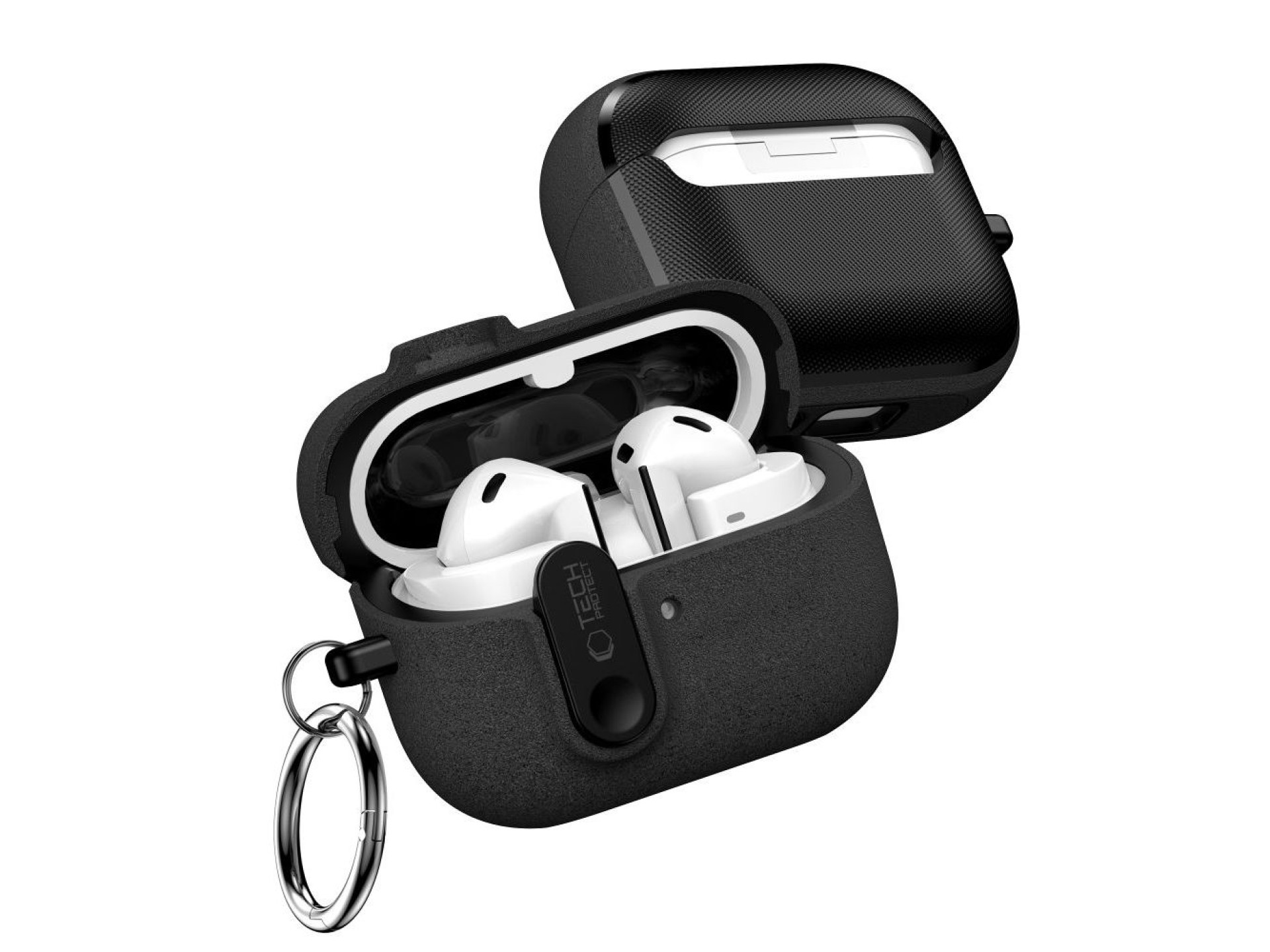 Capa Tech-Protect Slim Hook para Samsung Galaxy Buds 3 / 3 FE / 3 Pro - Preta