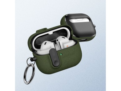 Funda delgada Tech-Protect con gancho para Samsung Galaxy Buds 3 / 3 FE / 3 Pro - Verde