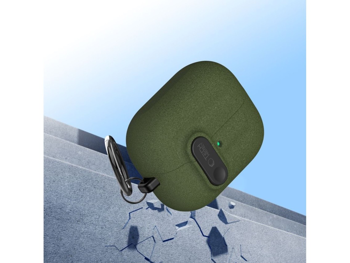 Tech-Protect Slim Hook Case for Samsung Galaxy Buds 3 / 3 FE / 3 Pro - Green