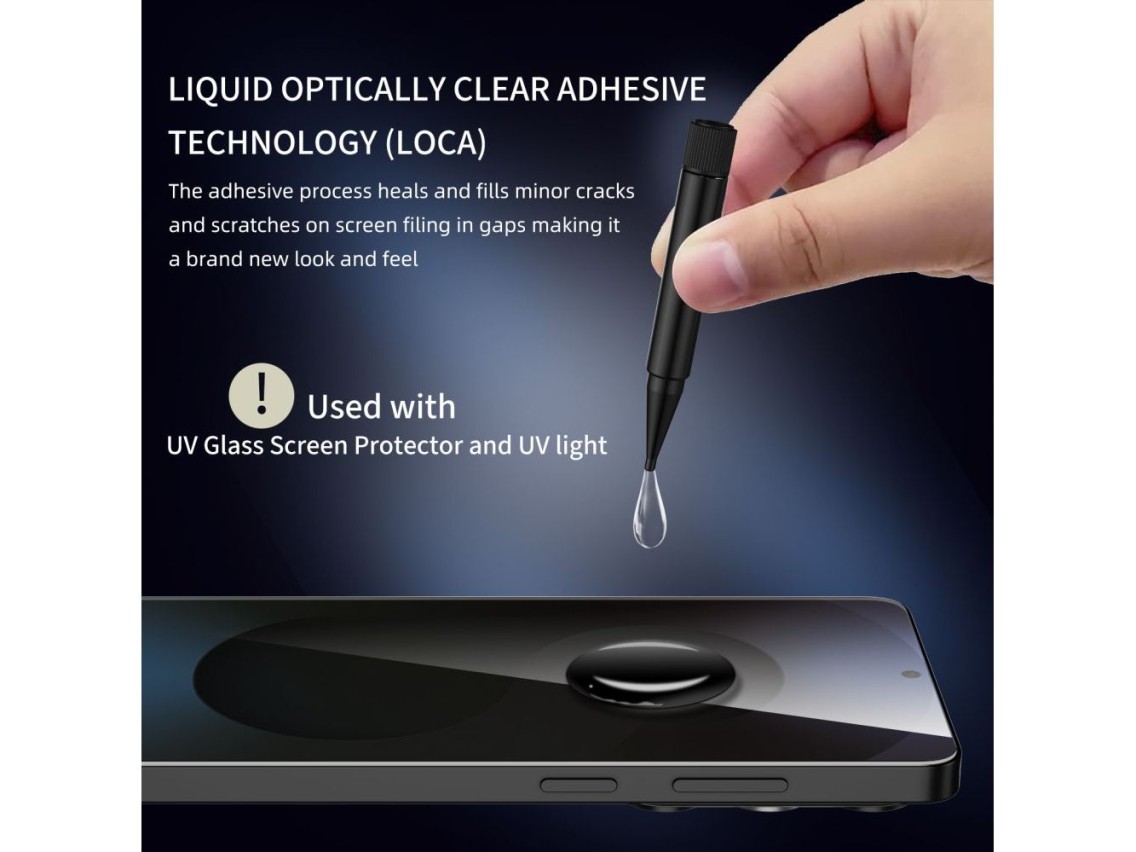 Tech-Protect Glass UV+ - Pacote com 2 películas de vidro temperado para Xiaomi Redmi Note 15 Pro+ 5G