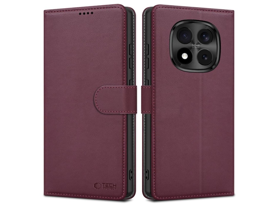 Tech-Protect Wallet Case for Xiaomi Redmi Note 15 Pro 5G - Burgundy