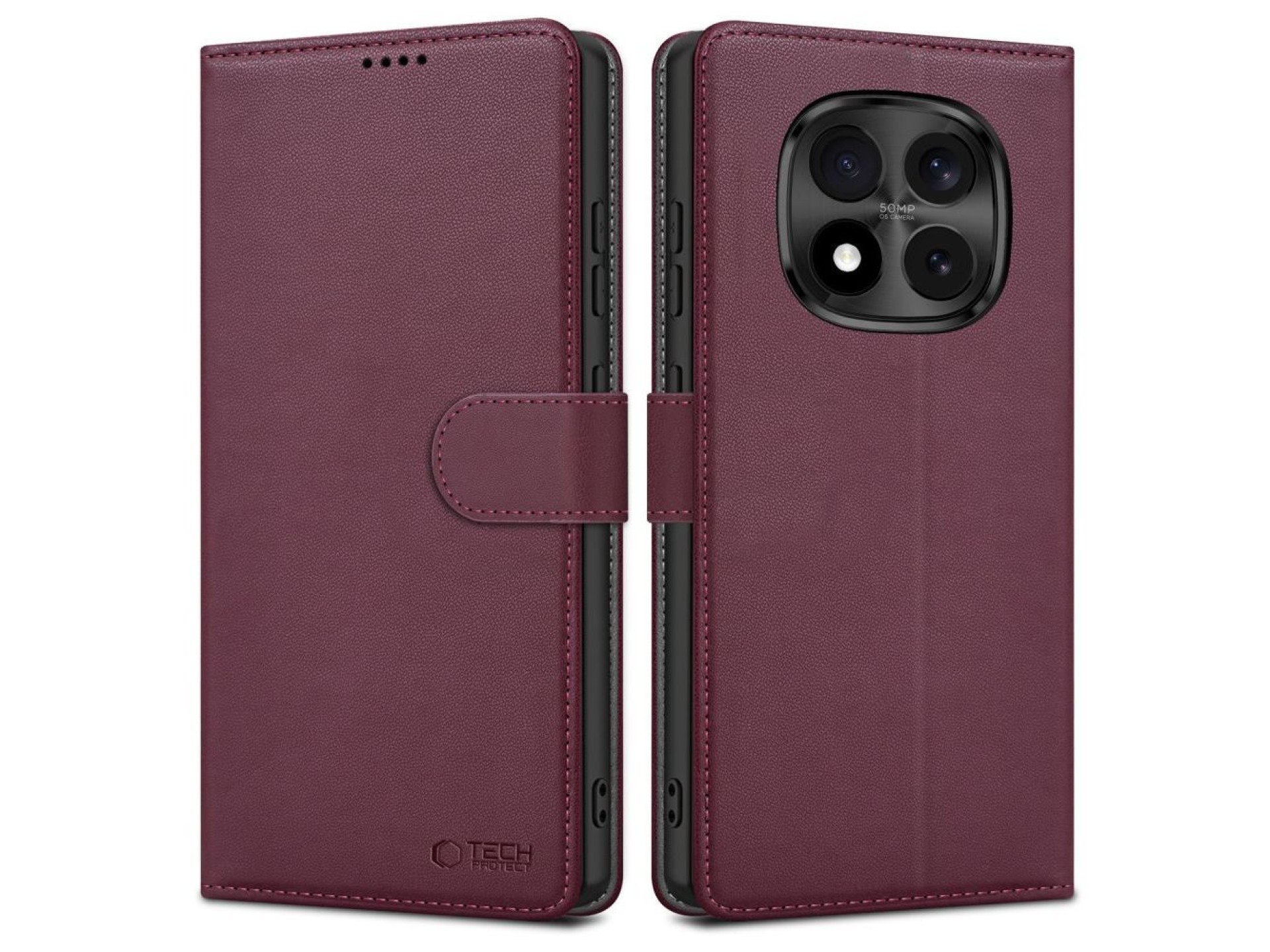 Tech-Protect Wallet Case for Xiaomi Redmi Note 15 Pro 5G - Burgundy