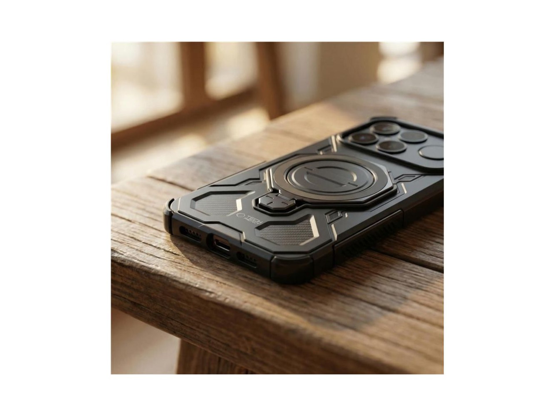 Funda Tech-Protect TacticStand MagSafe para Xiaomi Poco M8 Pro / Xiaomi Redmi Note 15 Pro+ 5G - negr