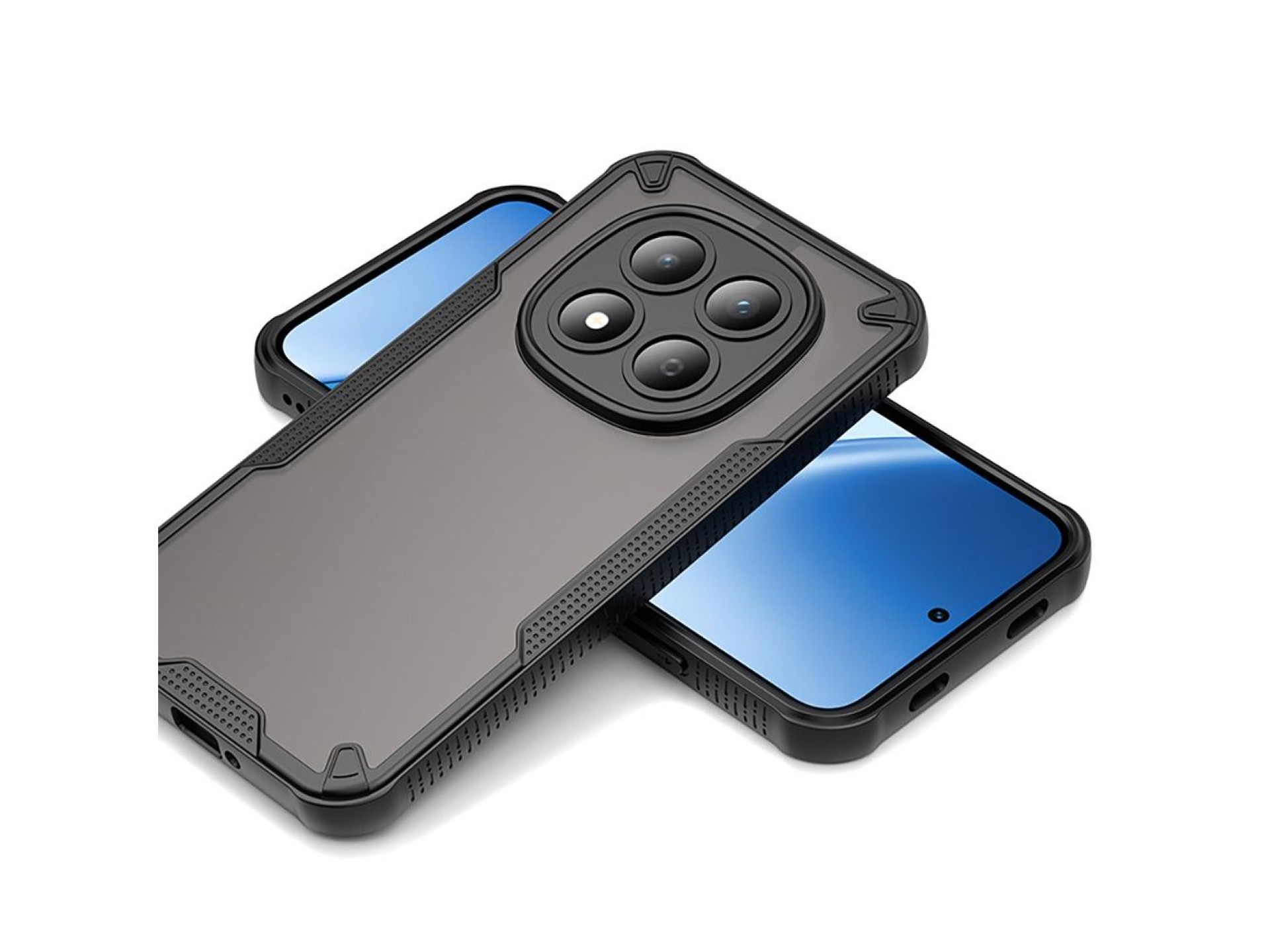 Capa protetora Tech-Protect Rugged Shield para Xiaomi Redmi Note 15 Pro 5G - Preta