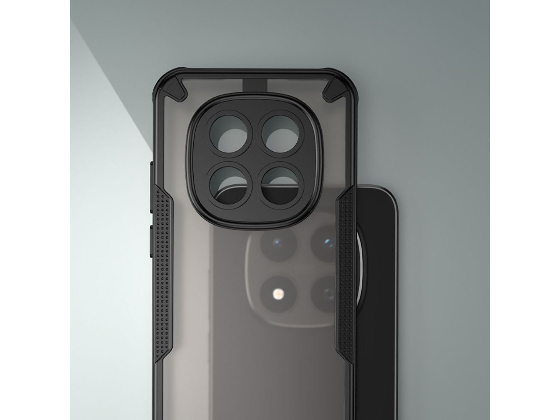 Capa protetora Tech-Protect Rugged Shield para Xiaomi Redmi Note 15 Pro 5G - Preta