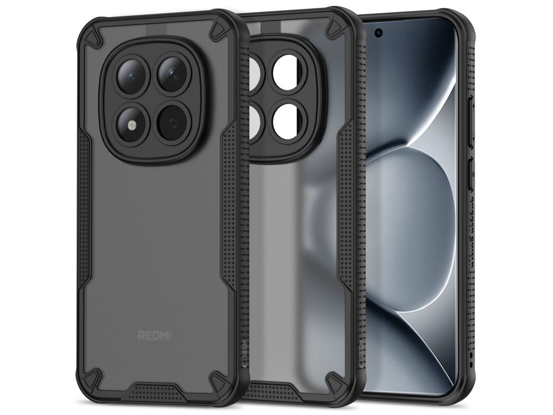 Tech-Protect Rugged Shield Case for Xiaomi Poco M8 Pro / Xiaomi Redmi Note 15 Pro+ 5G - Black