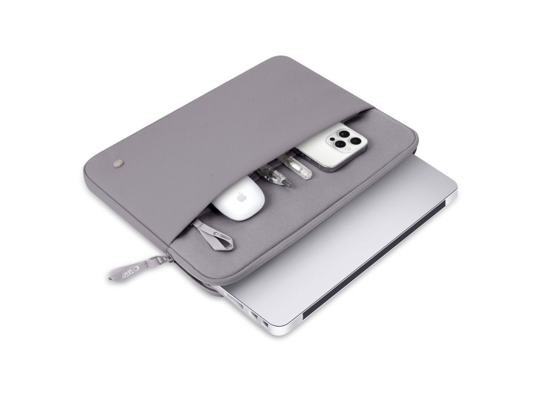 Capa protetora para laptop Tech-Protect de 15 a 16 polegadas - Cinza