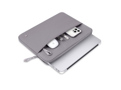 Capa protetora para laptop Tech-Protect de 15 a 16 polegadas - Cinza