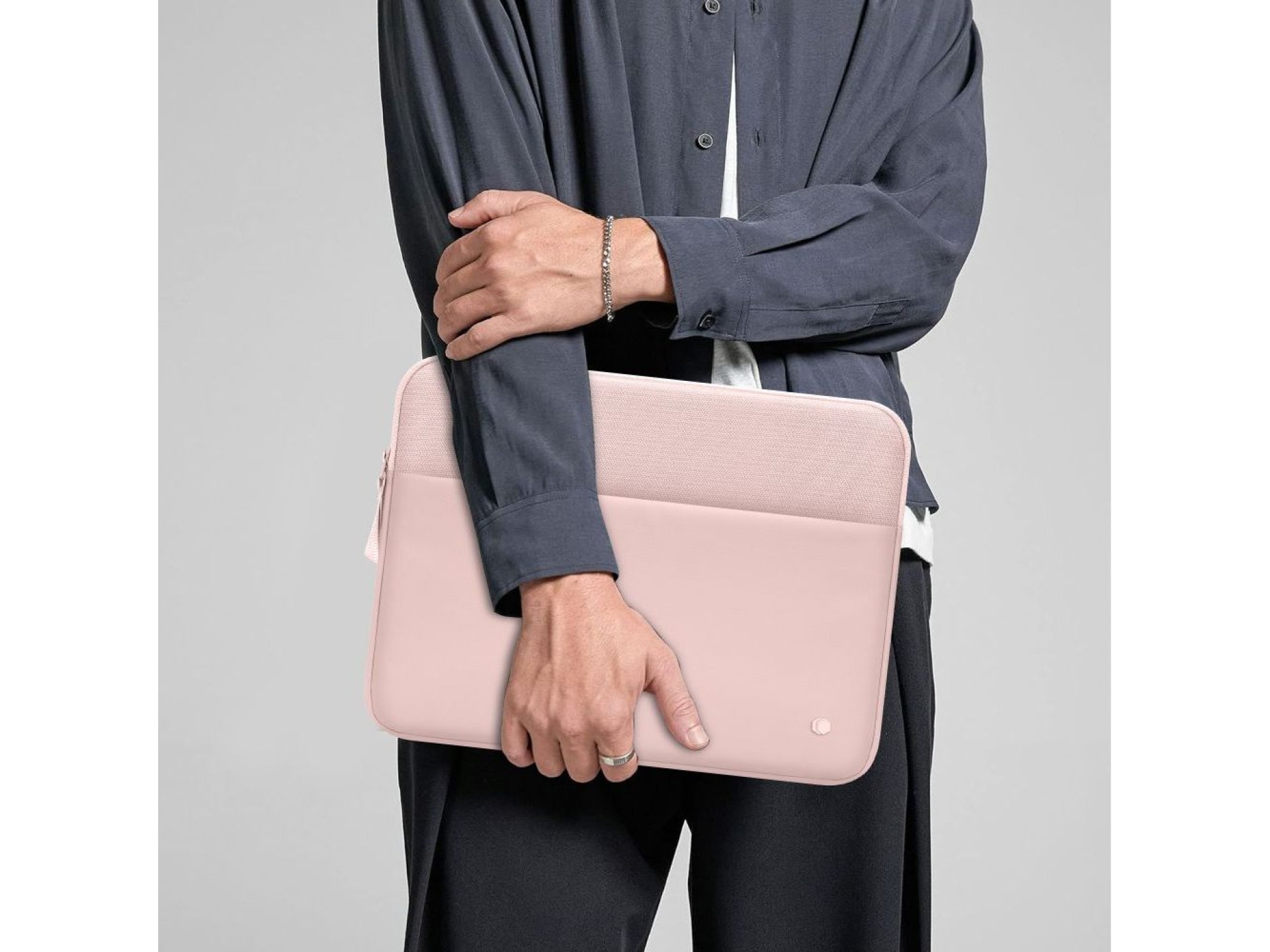 Capa protetora para laptop Tech-Protect de 15 a 16 polegadas - Rosa